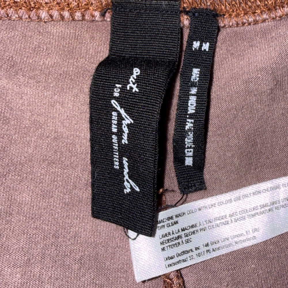 Out From Under urban outfitters Flare Leggings M Mauve Mineral Wash High Waisted - Picture 2 of 4